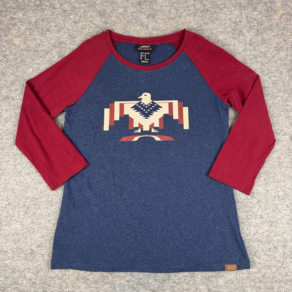 Ariat Thunderbird Chimayo Shirt 3/4 Sleeve Womens Medium M‎